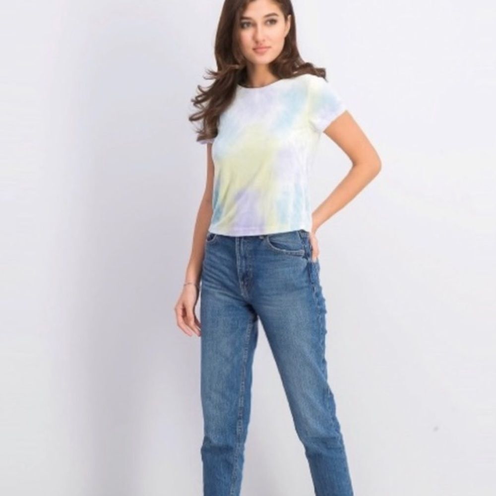 NWT Free People Bright Eyes Cloud Combo Tee Small - Picture 3 of 10